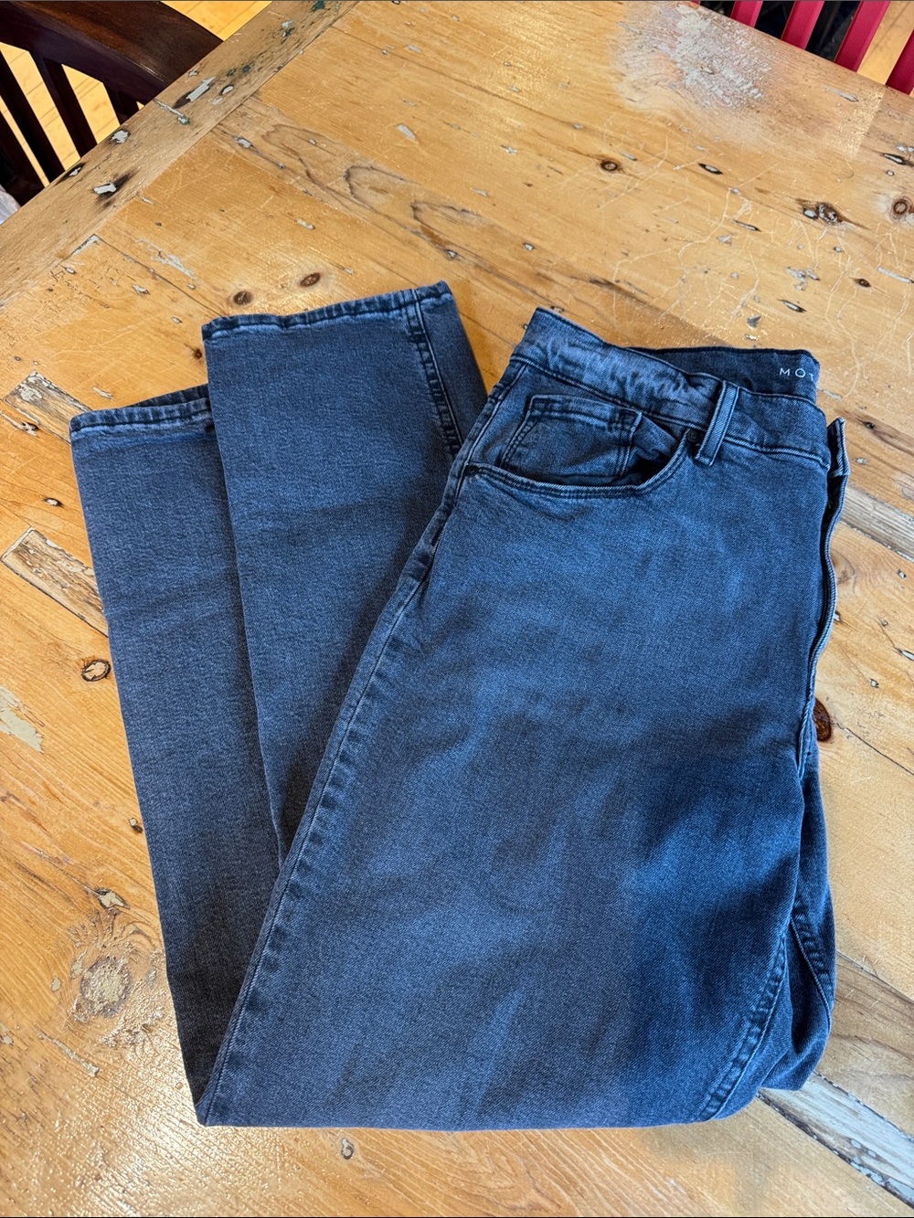 Dark Grey Jeans - Classic Straight Fit